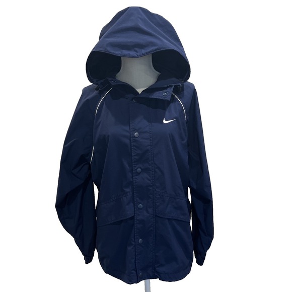 Nike Other - Nike Vintage Windbreaker Hooded Jacket Mens Size Medium Bauer Hockey Collab Y2K